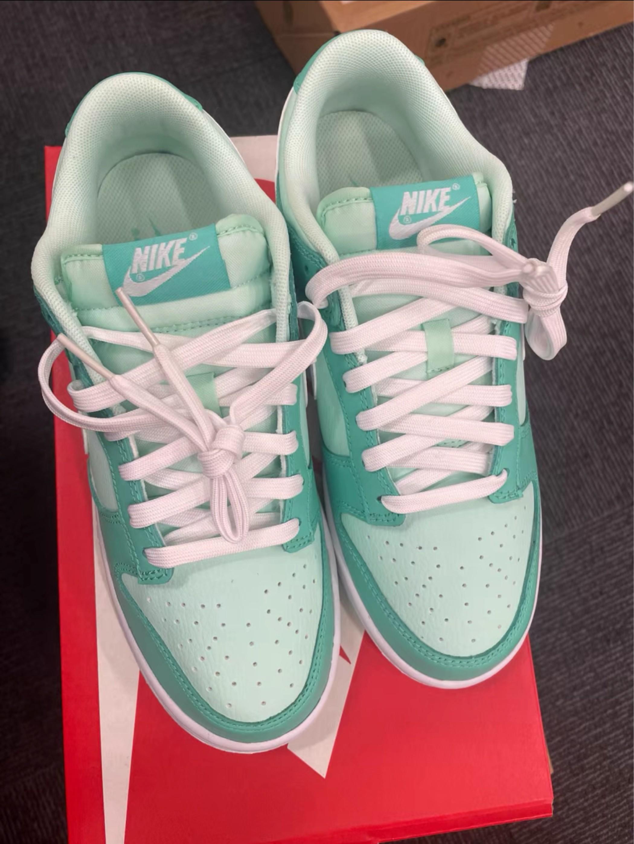 Nike Dunk Retro低帮的薄荷绿